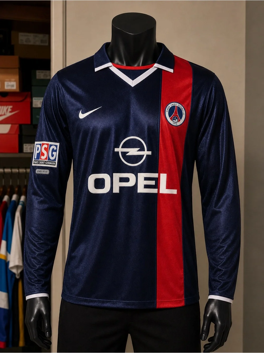 Nike PSG Long Sleeve Football Soccer Jersey